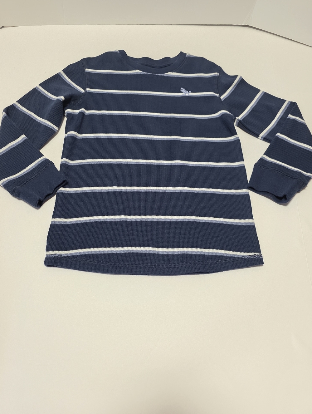 Boy's Size 8 Long Sleeve Henley & Waffle Knit Tops Bundle- Navy, Red, Gray, Blue - Picture 6 of 13